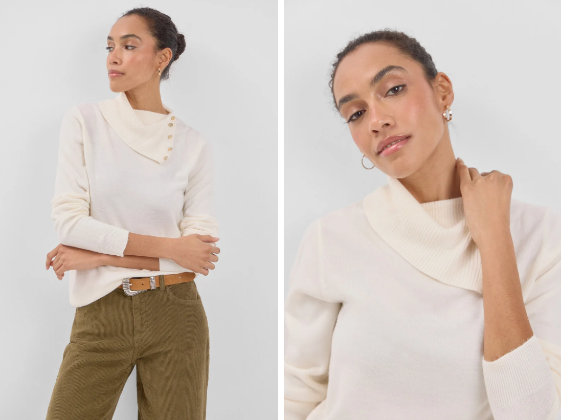 Los jerséis lisos son unos indispensables.