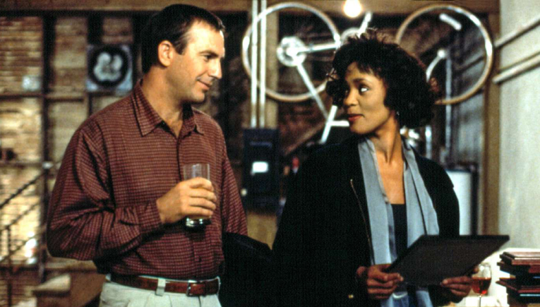 Kevin Costner and Whitney Houston