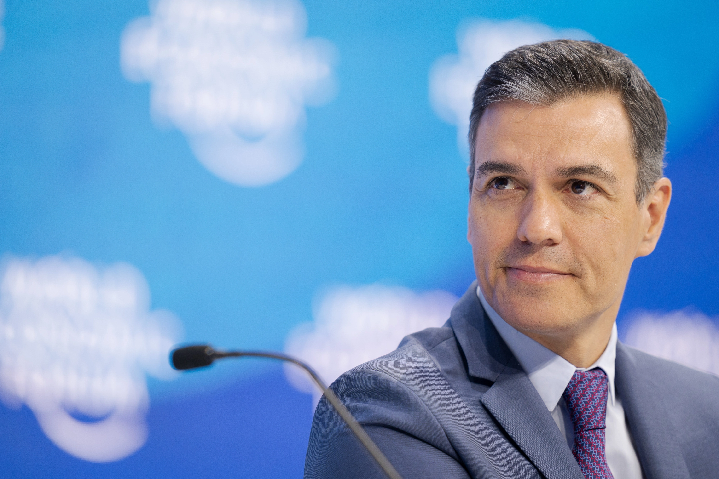 Pedro Sánchez, en Davos.
