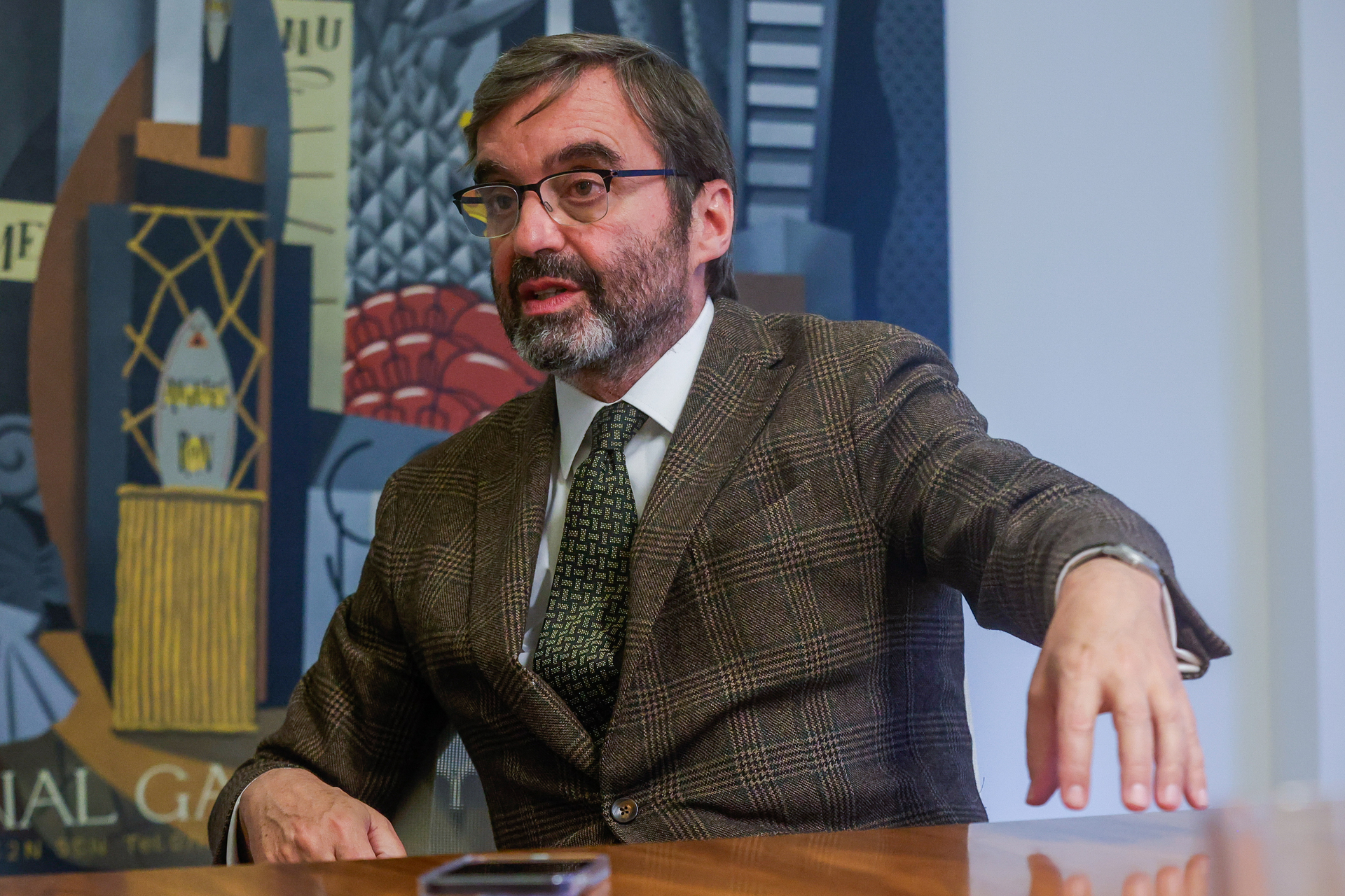 Juan Pablo García-Berdoy, durante la entrevista.