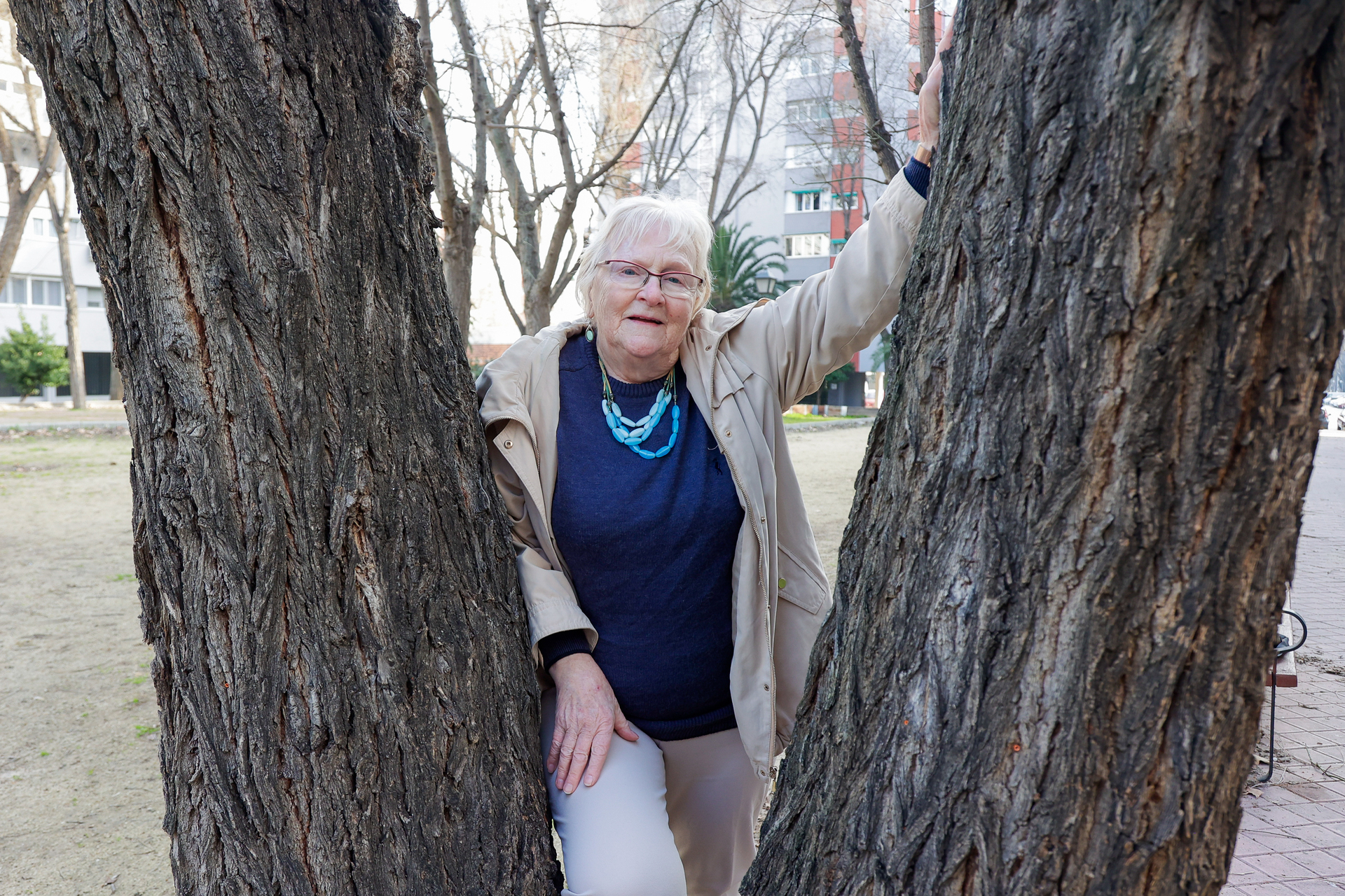 Brigitte, una ciudadana alemana de 86 años que vive en Madrid.