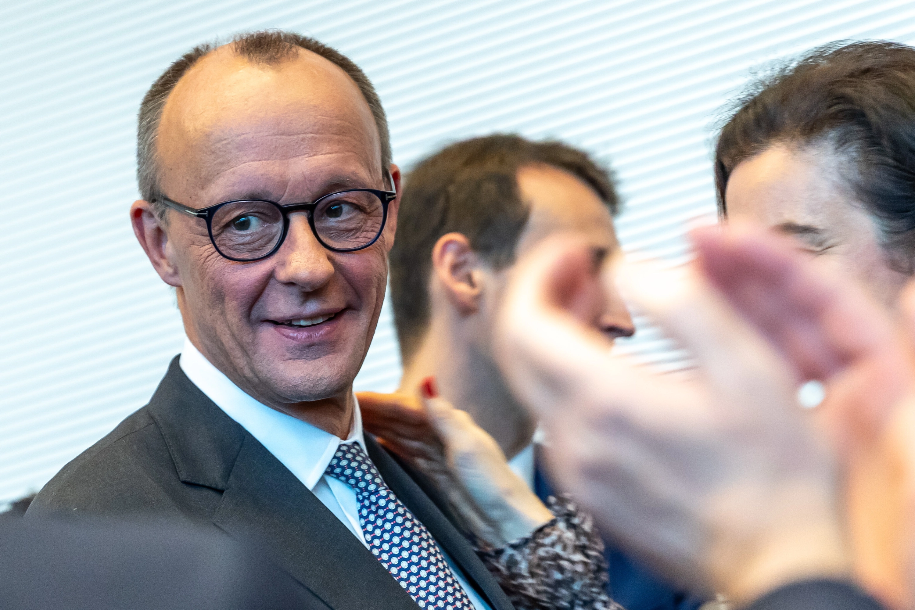 El presidente de Unión Demócrata Cristiana (CDU), Friedrich Merz, en una reunión del grupo parlamentario.