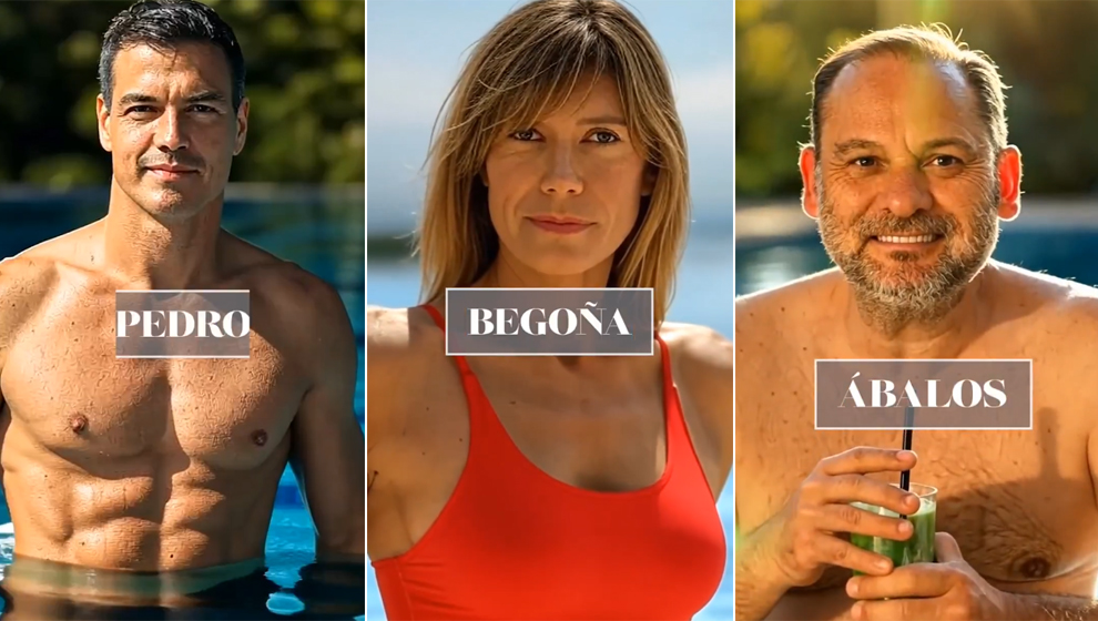 "Bienvenidos a 'La Isla de las Corrupciones'", dice una voz, generada por IA, que simula ser la de la presentadora del programa, Sandra Barneda.