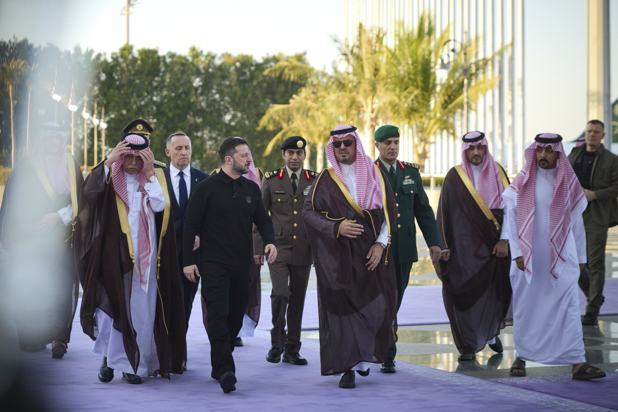 El presidente ucraniano, Volodímir Zelenski, en Arabia Saudí.