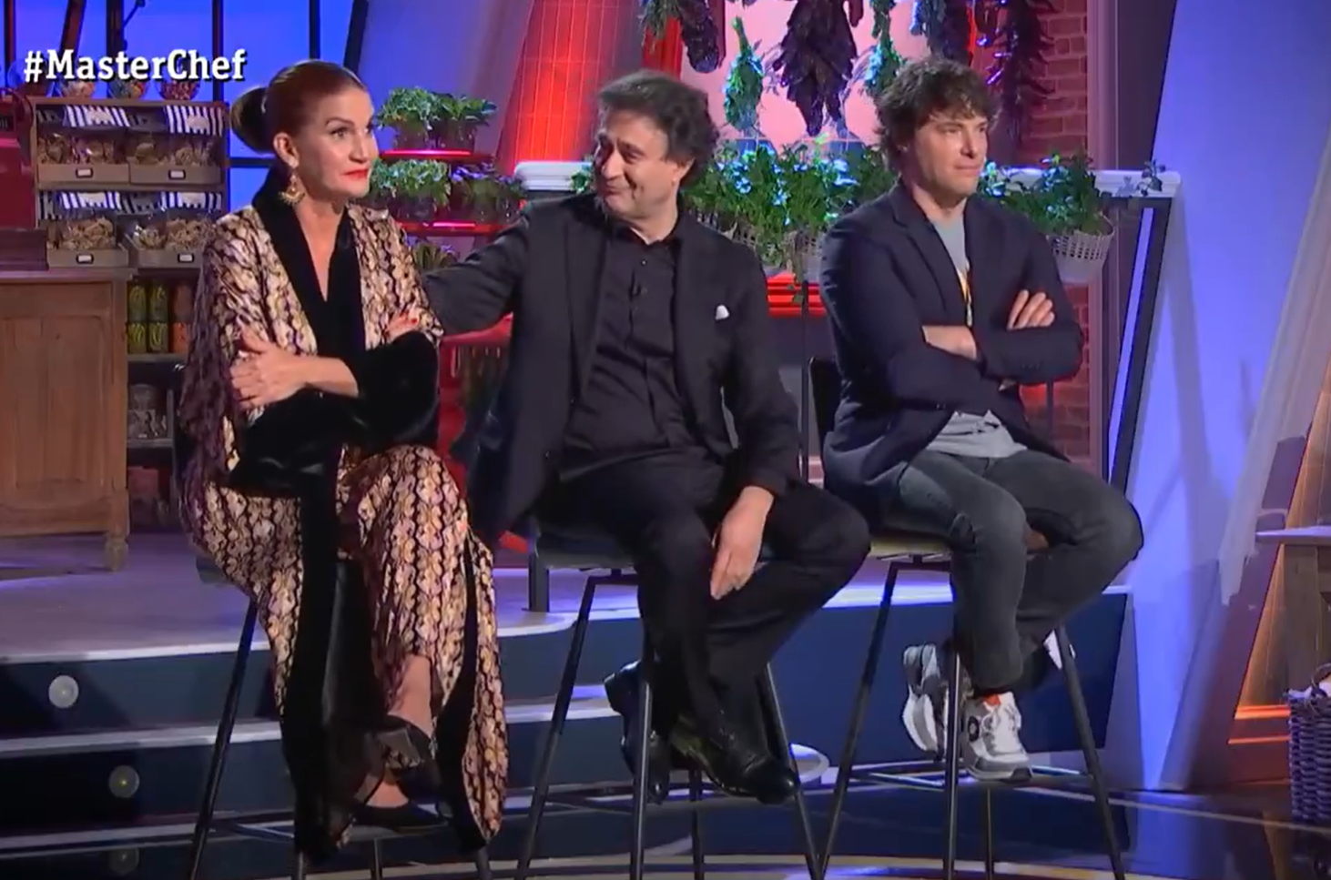 Samantha Vallejo-Nájera, Pepe Rodríguez y Jordi Cruz, en 'MasterChef'.