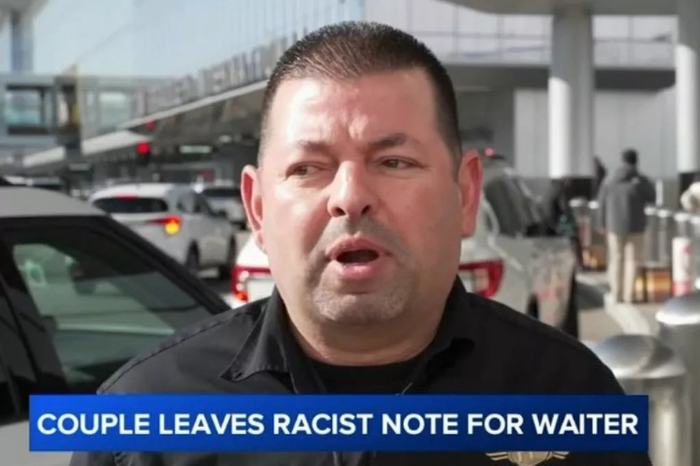 El camarero Guillermo Ortiz, víctima de un ataque xenófobo.