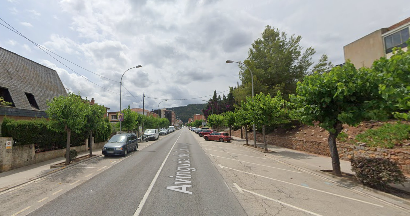 N-340, a su paso por Cervelló (Barcelona).