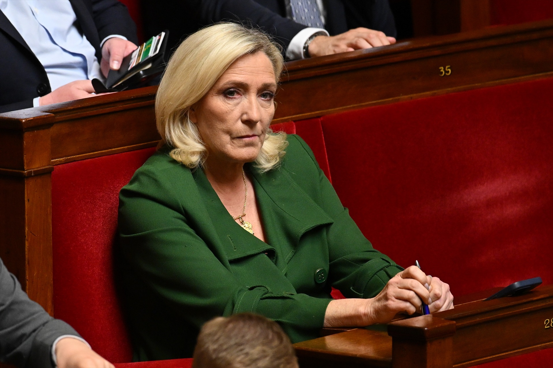 La líder de Agrupación Nacional, Marine Le Pen.