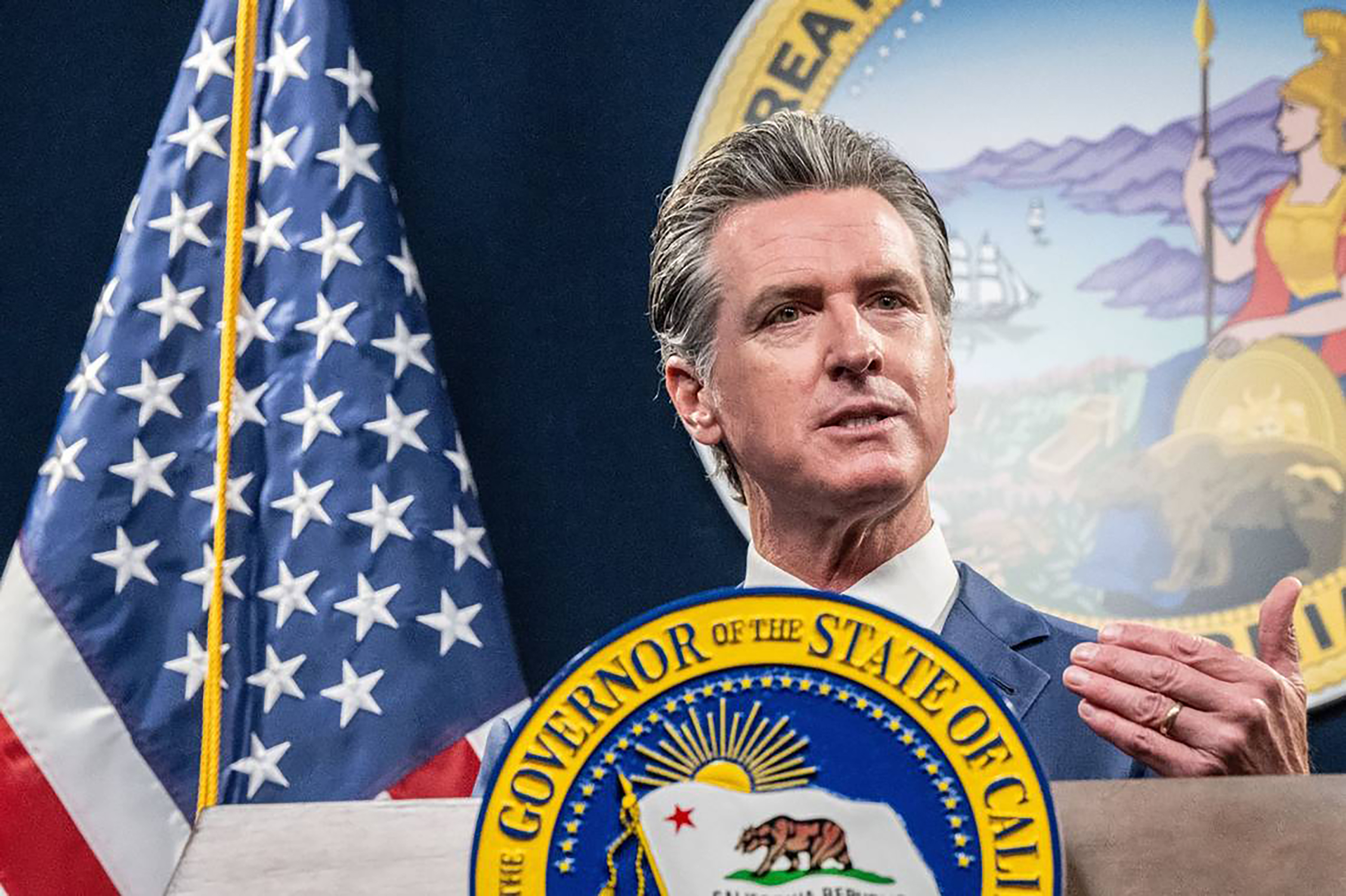 Imagen de archivo del gobernador de California, el demócrata Gavin Newsom.