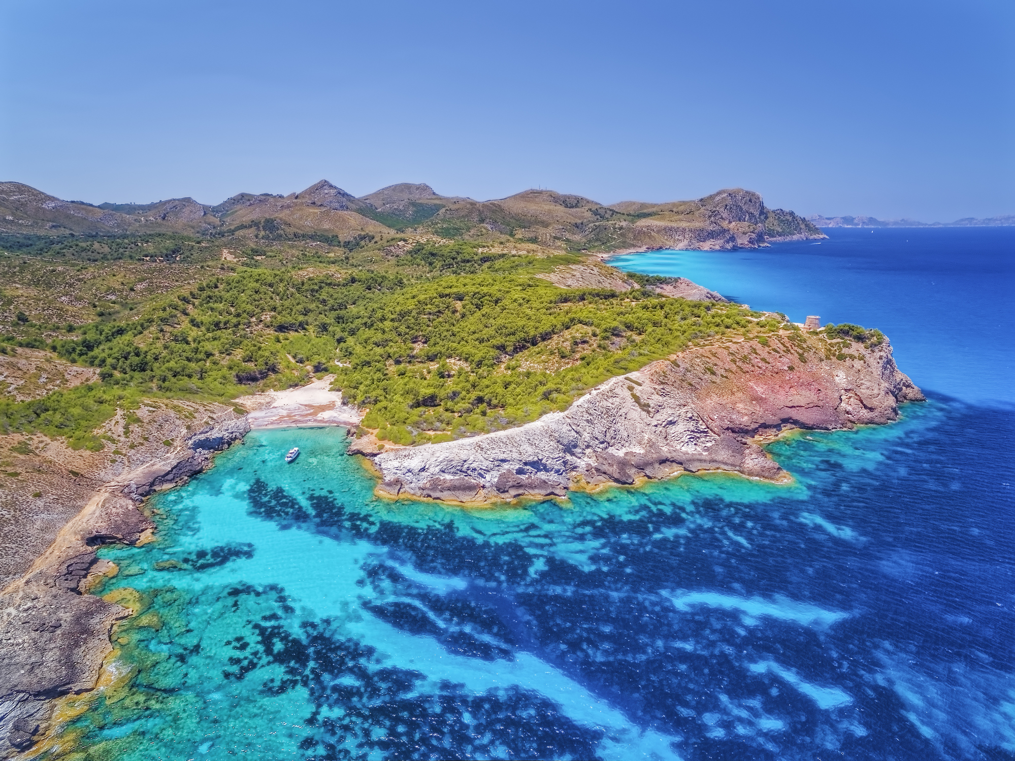 Vista aérea de la Isla Baleares