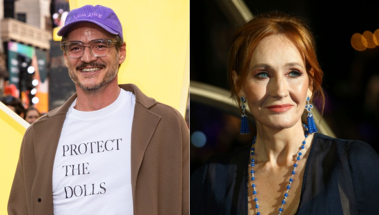Pedro Pascal y J.K. Rowling