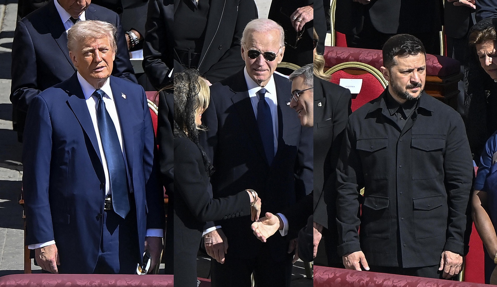 Críticas a Trump, Biden y Zelenski por no seguir el protocolo durante el funeral del papa Francisco.