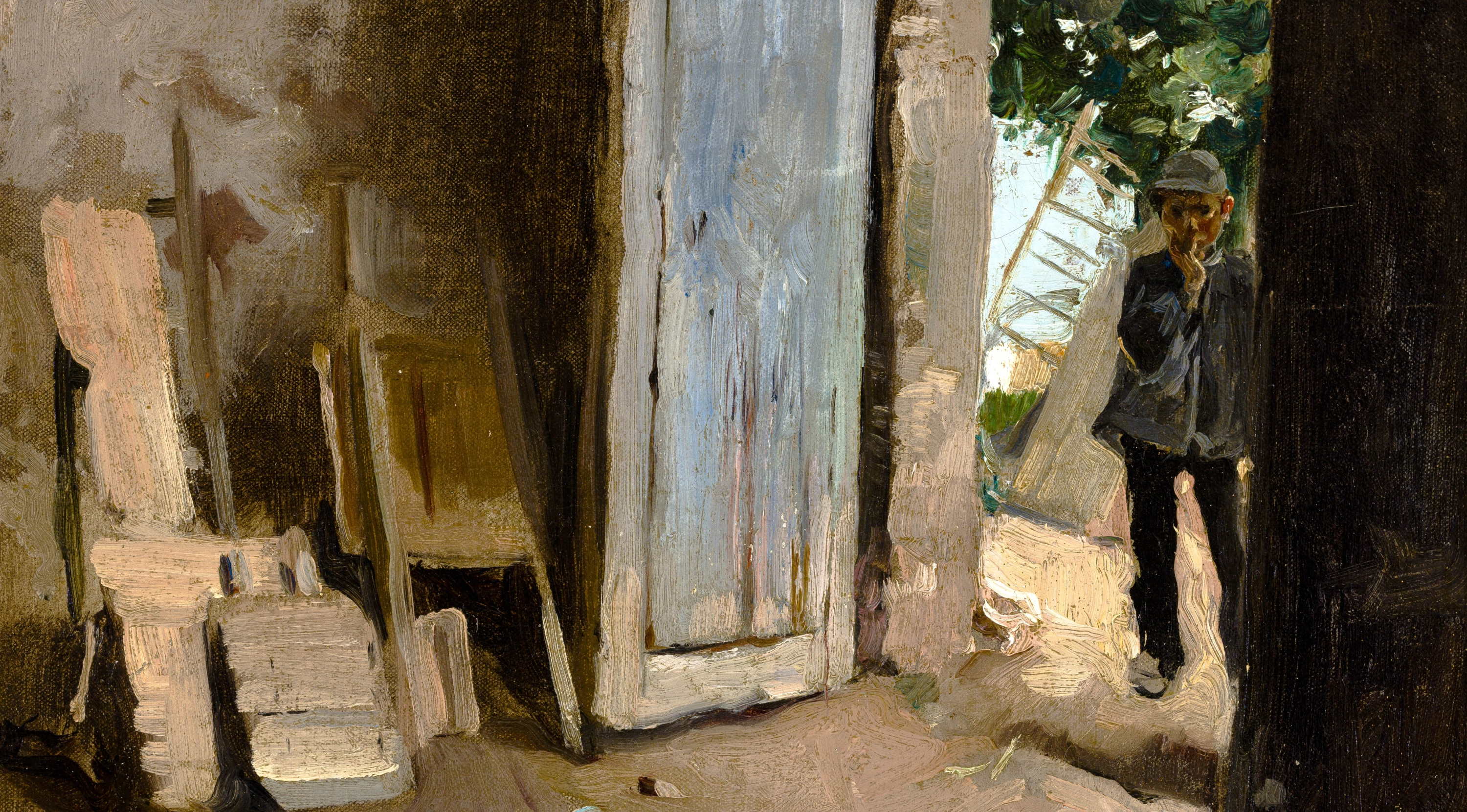 'Interior con niño', de Joaquín Sorolla, se expone en la feria Standarte, en Madrid.