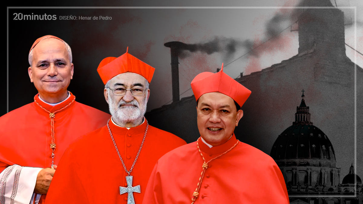 Los cardenales Prevost, López y David, cada vez más papables.