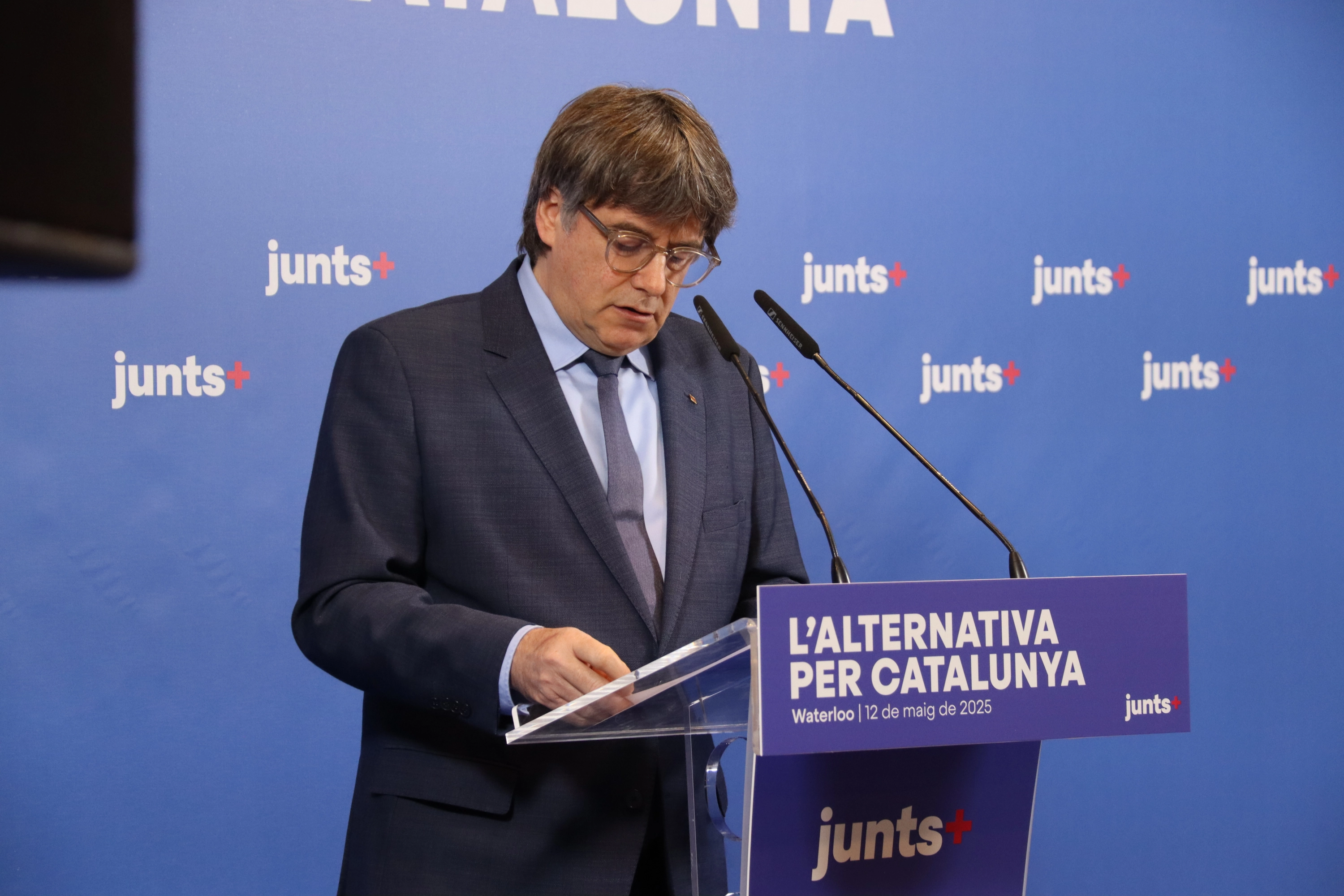 El expresident, Carles Puigdemont, en Waterloo (Bélgica)