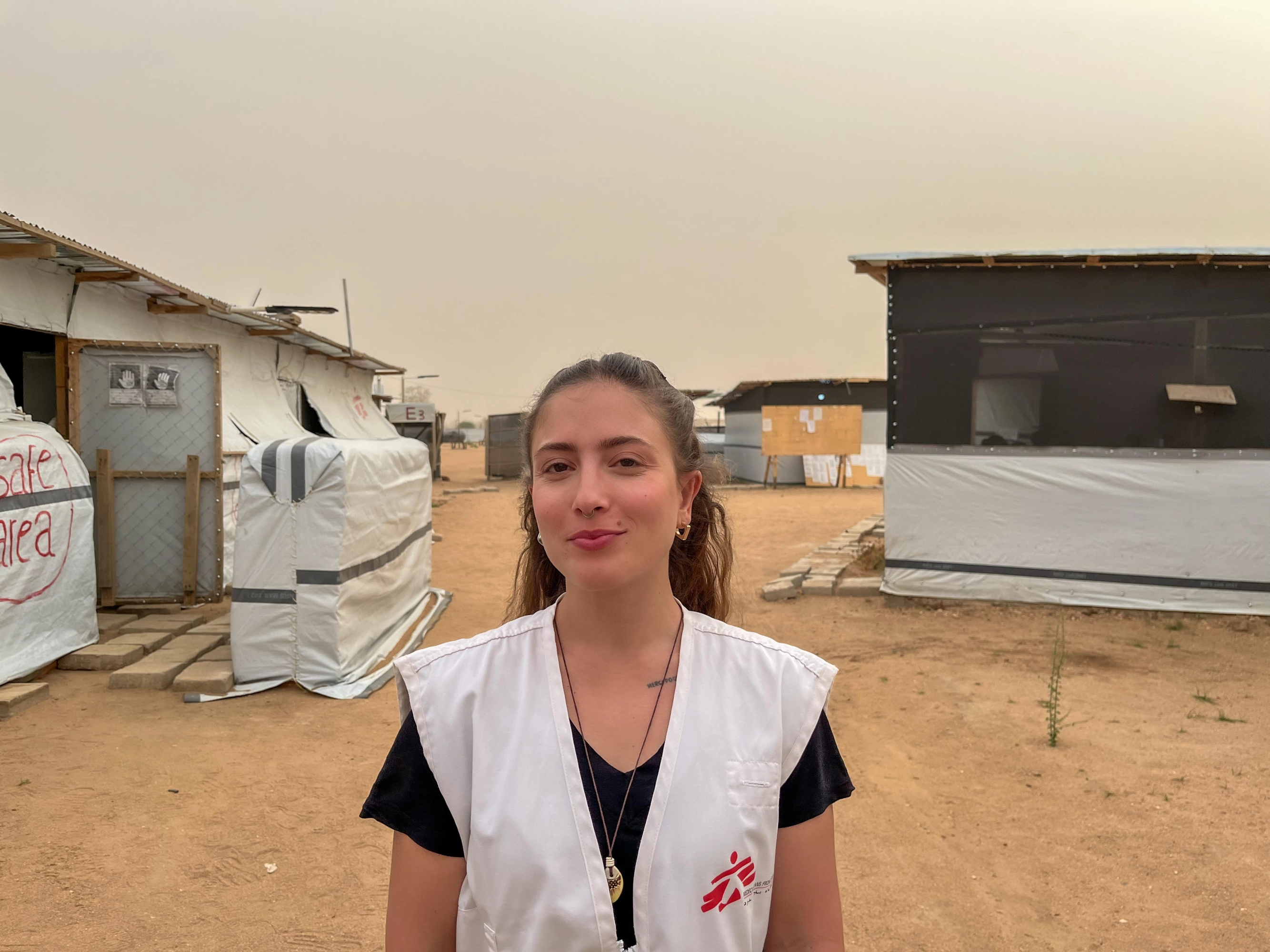 Jade Lage, coordinadora de las actividades de salud mental en el campo de refugiados de Metche, en Chad.