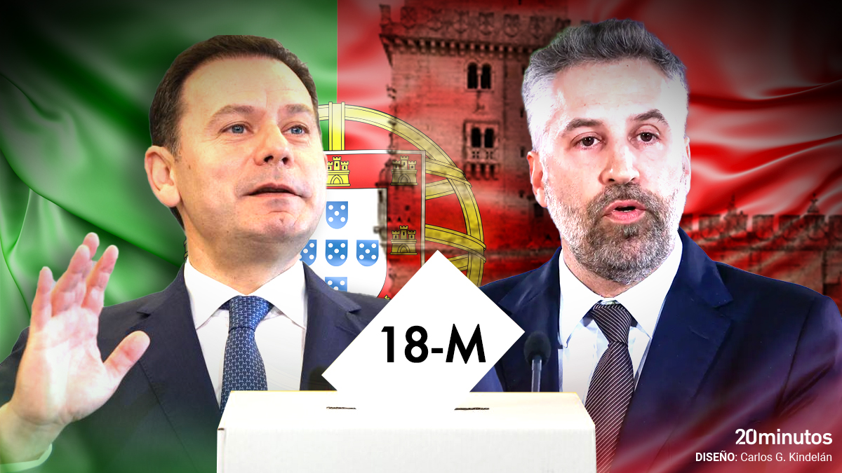 Luis Montenegro y Pedro Nuno Santos.