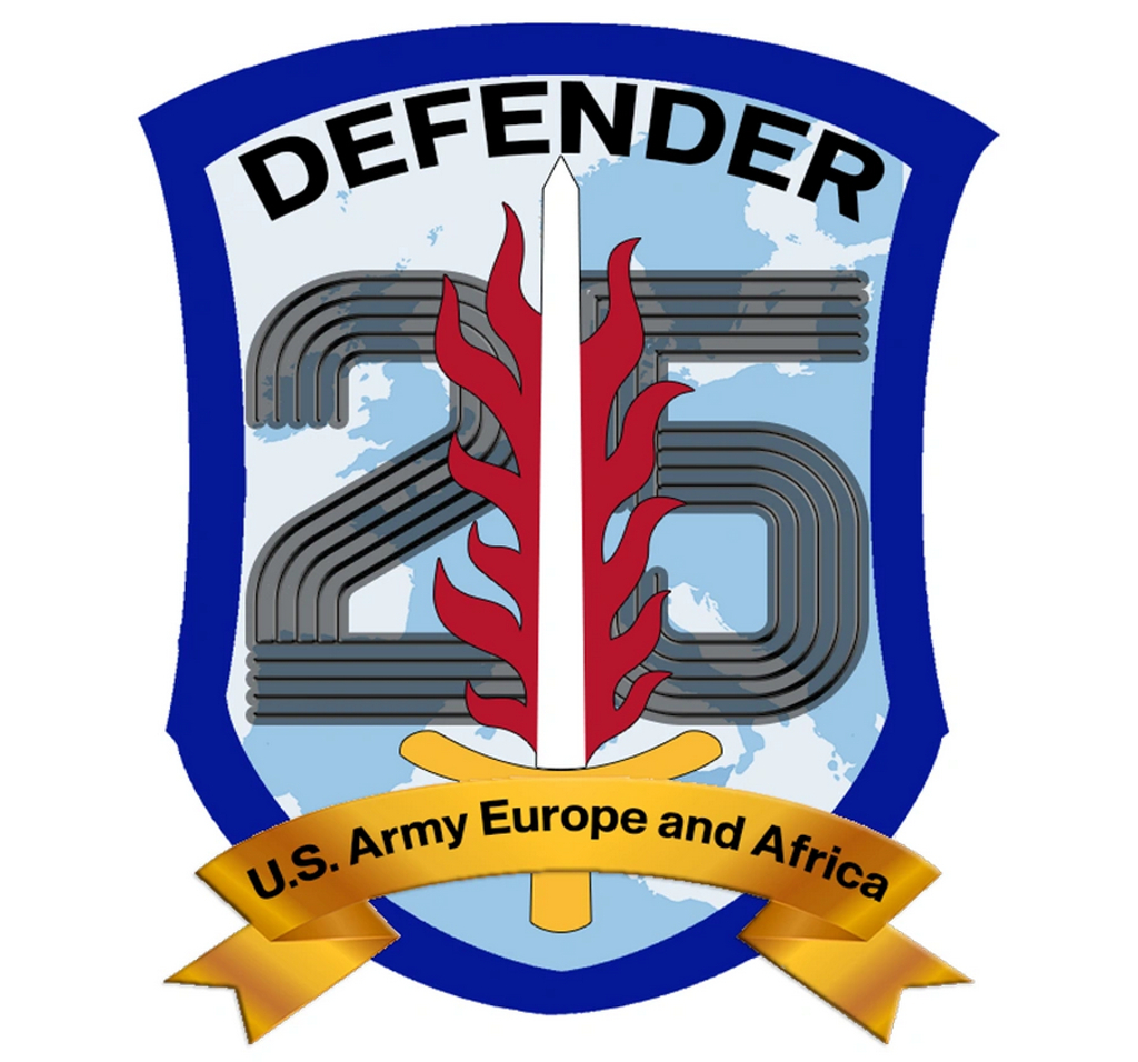 Logo del ejercicio Defender Europe 25.