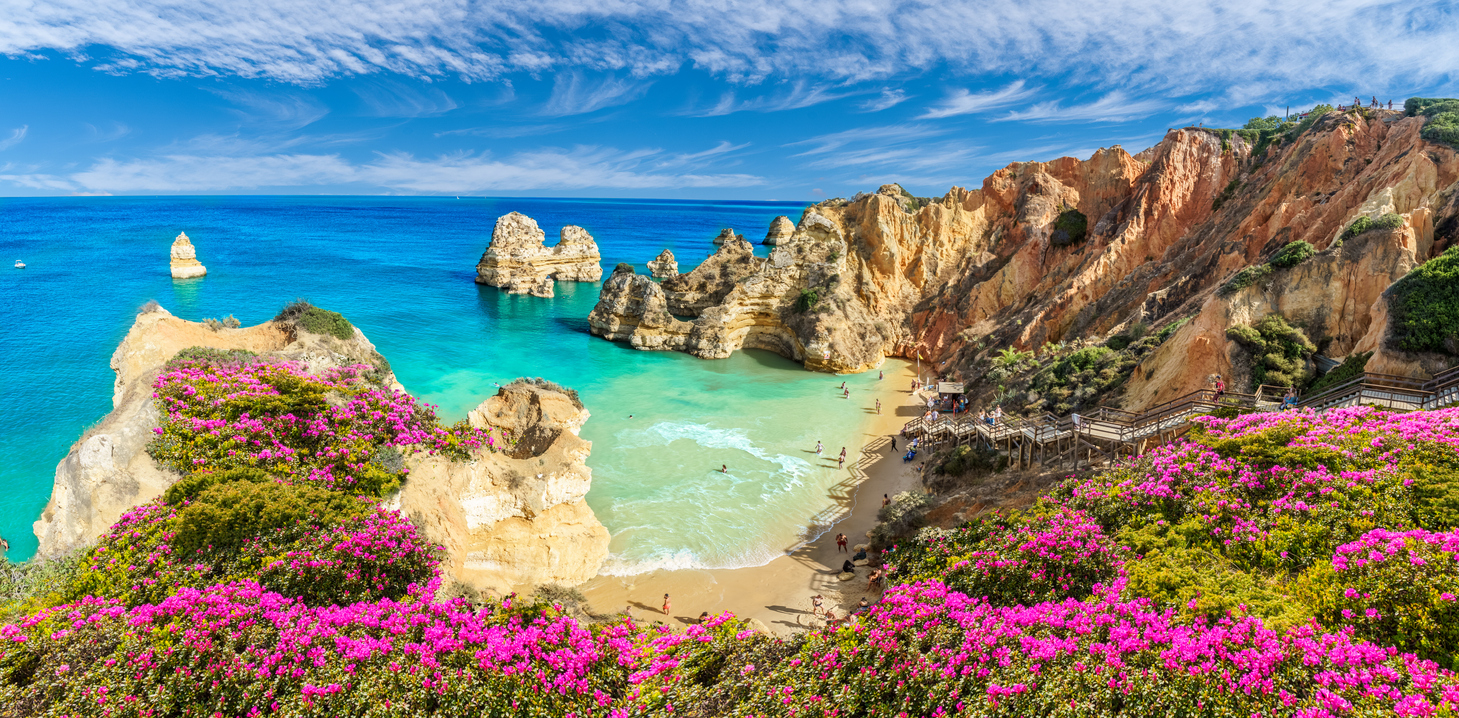Praia do Camilo en el Algarve (Portugal)