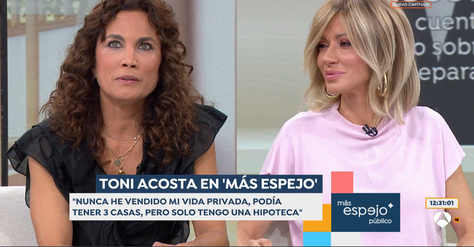 Toni Acosta Tajante En Espejo P Blico Al Ser Preguntada Por Su Vida Toni Acosta Y Susanna Griso En Espejo Publico