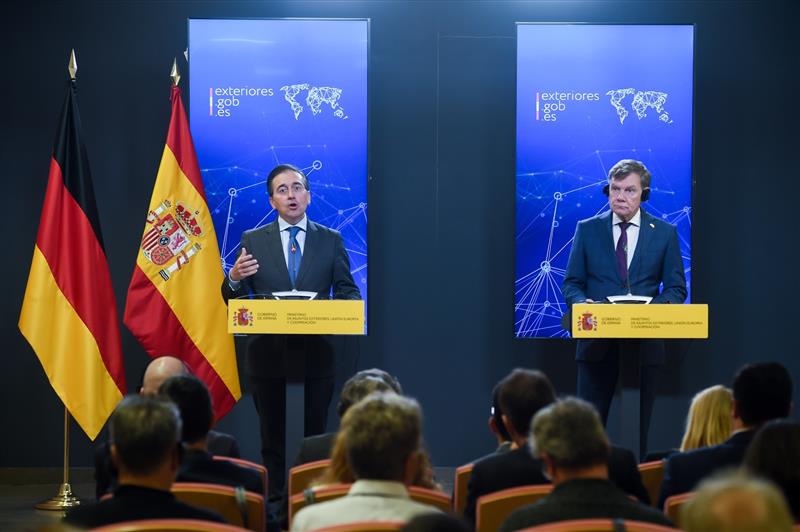 Albares Junto A SU homólogo Alemán, Wadephul.