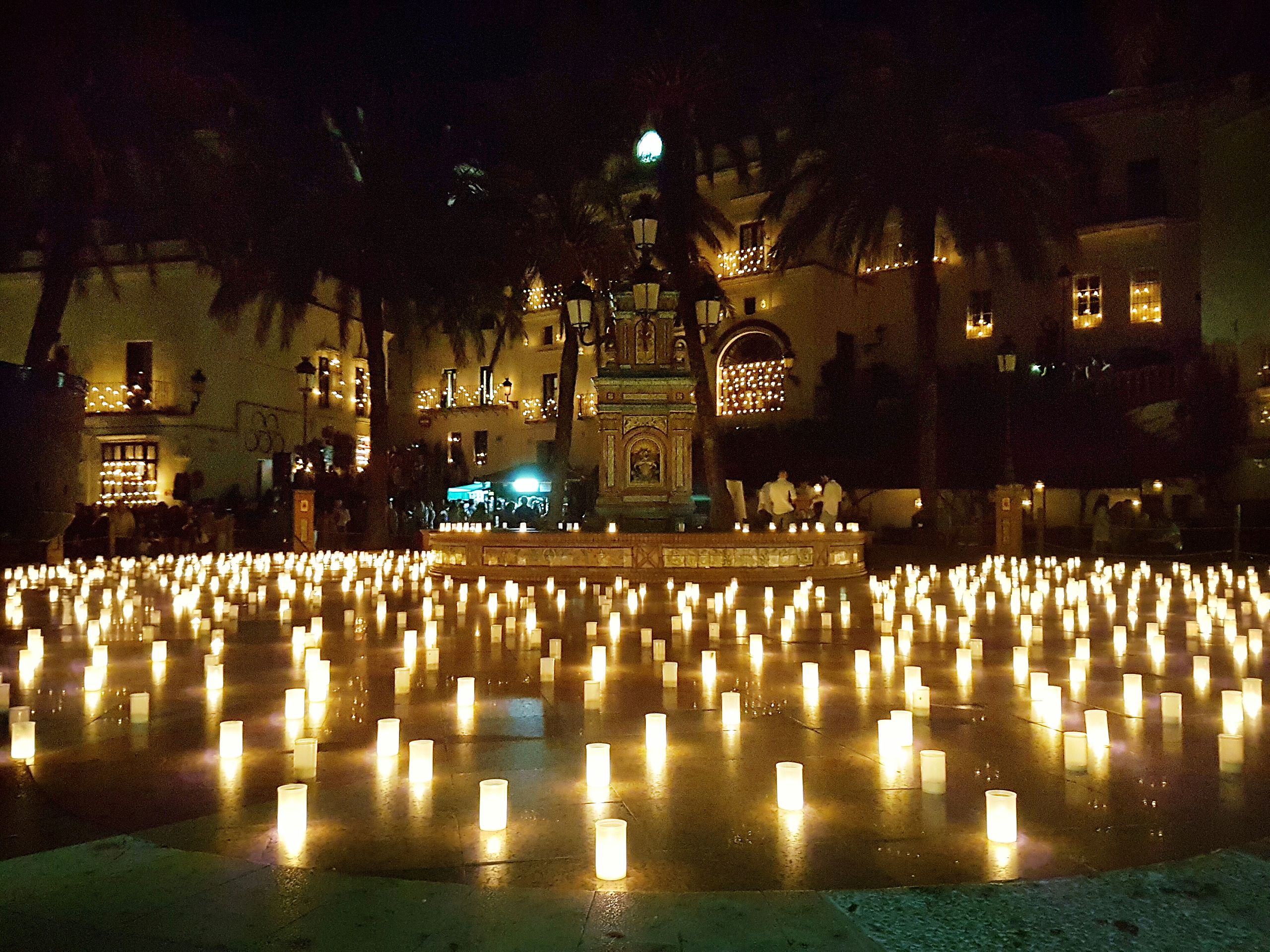 La noche de las velas en Vejer de la Frontera.