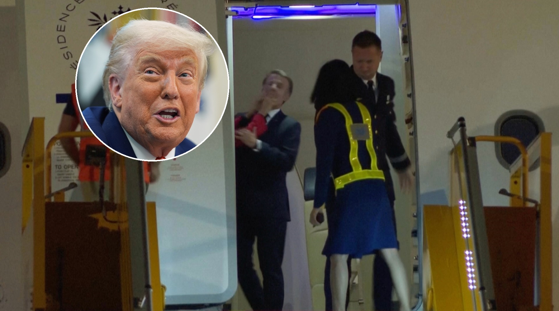 Trump manda un consejo a Macron tras la bofetada de su mujer: "Asegúrate de que la puerta esté cerrada".