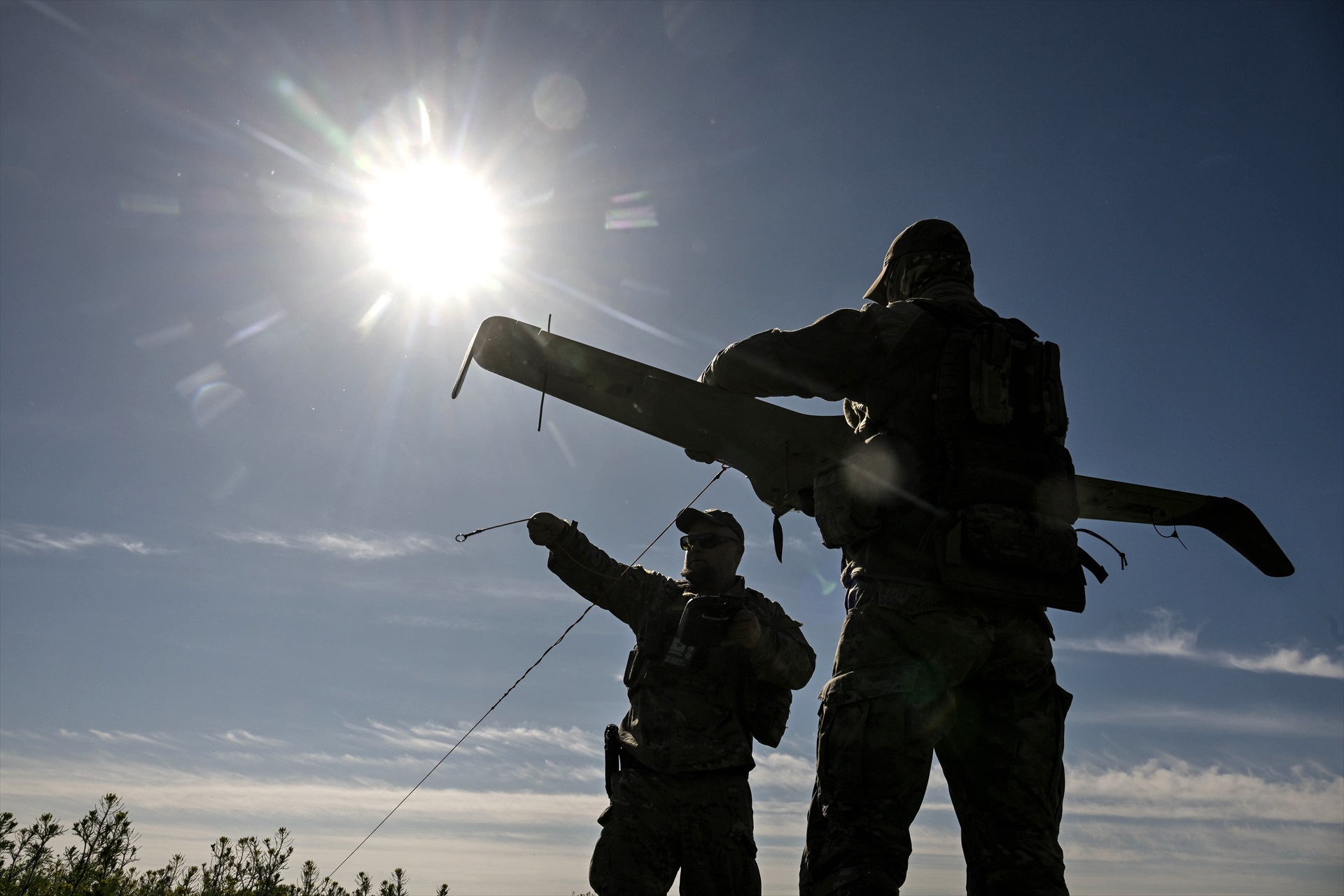 Militares de una unidad especial de un batallón de policía de fuerzas especiales en Donetsk