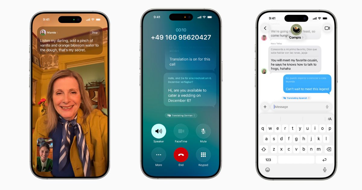 Llega la traducción en vivo a Apple.
