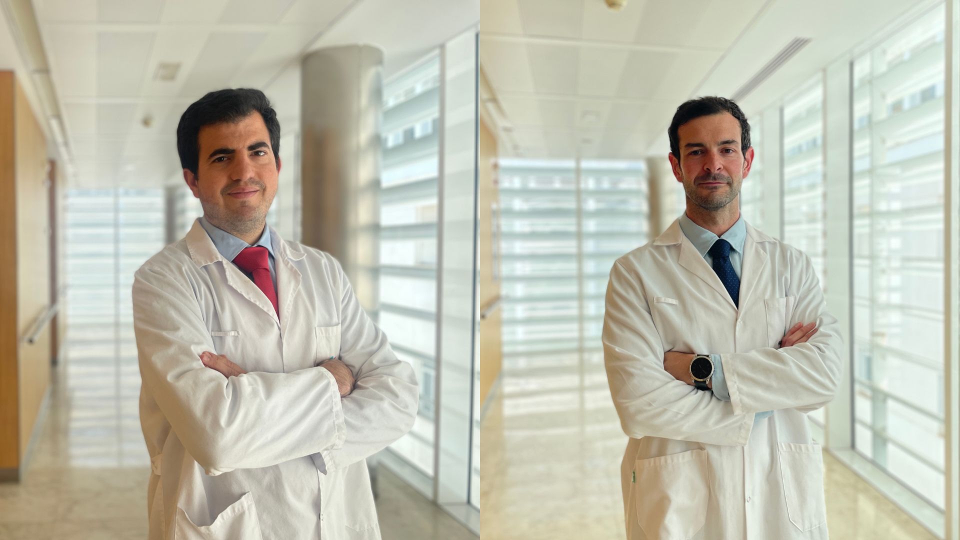Los urólogos del Hospital Quirónsalud Infanta Luisa Fernando Candau y José Lama.
