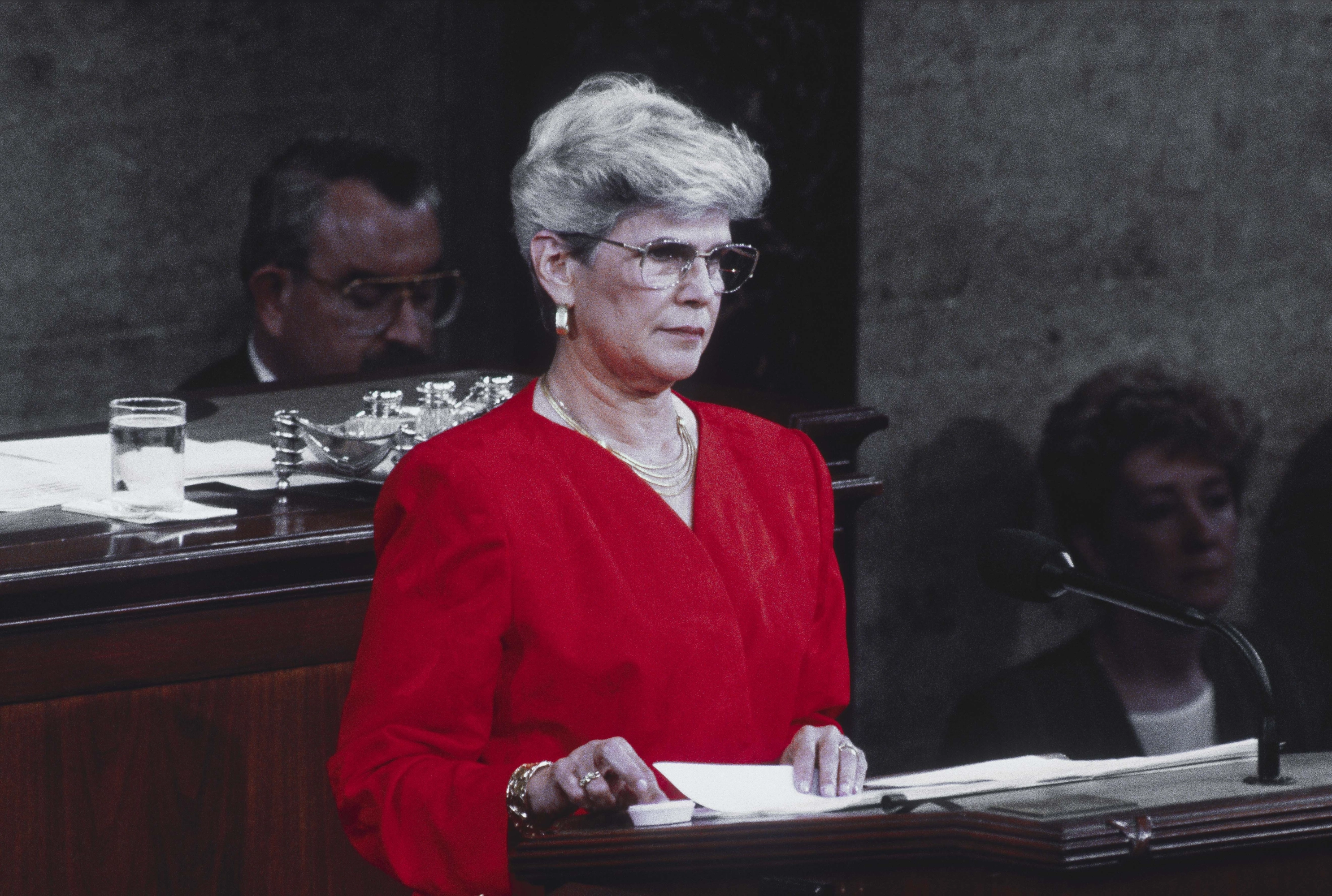 La expresidenta de Nicaragua, Violeta Chamorro, en una imagen de archivo.