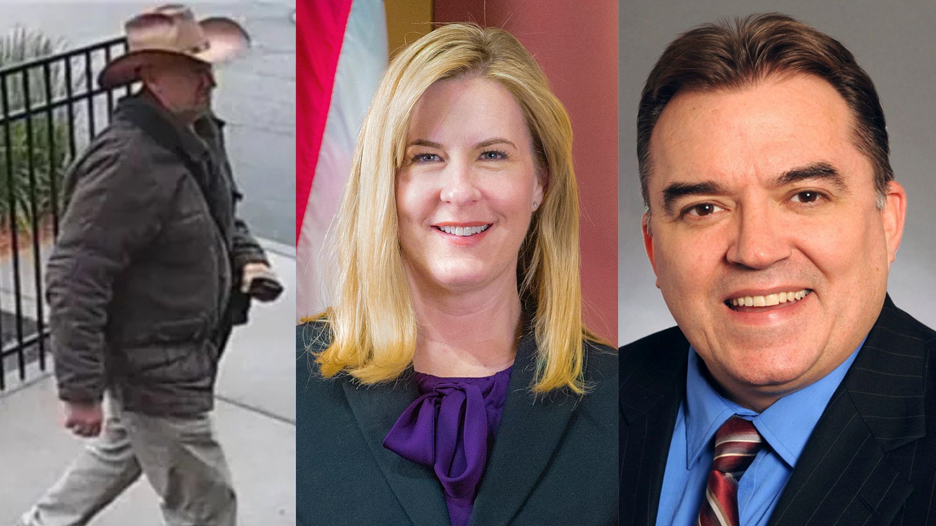 El sospechoso, Vance Luther Boelter, la congresista Melissa Hortman y el senador John Hoffman.