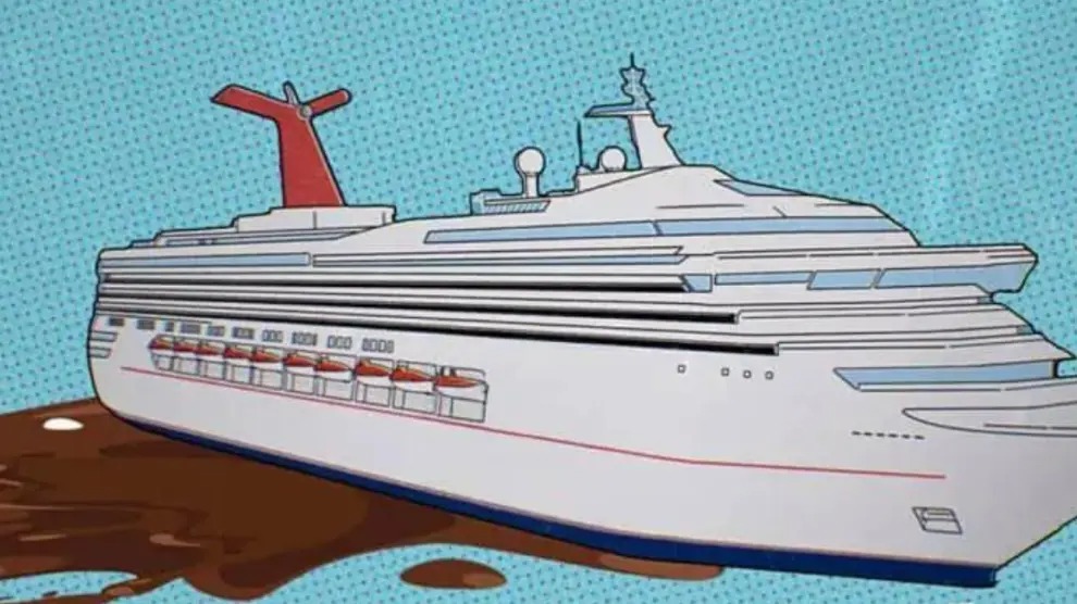 The cruise with 4,000 people that were stranded in the sea.