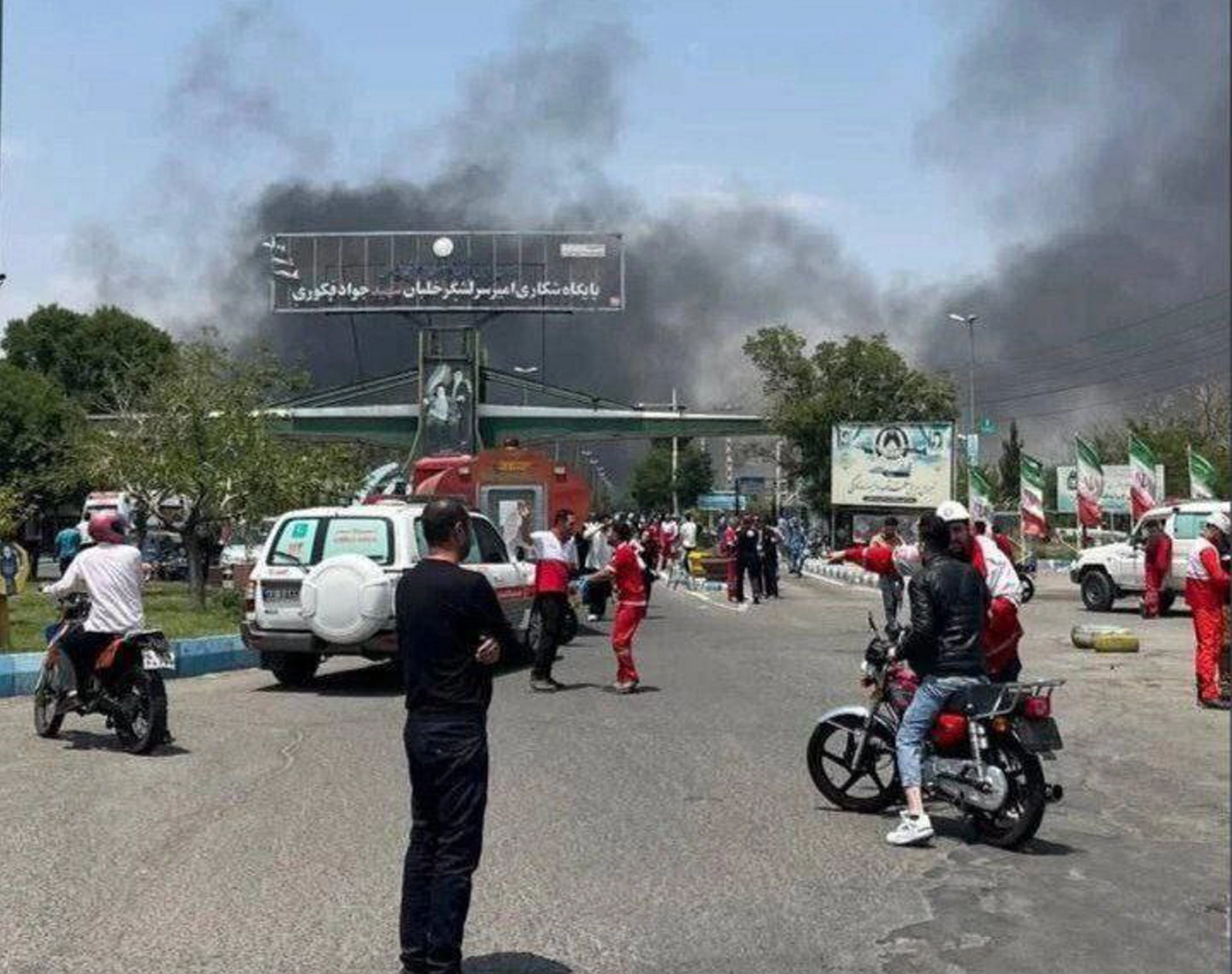 Ataque israelí en la base aérea iraní de Tabriz.