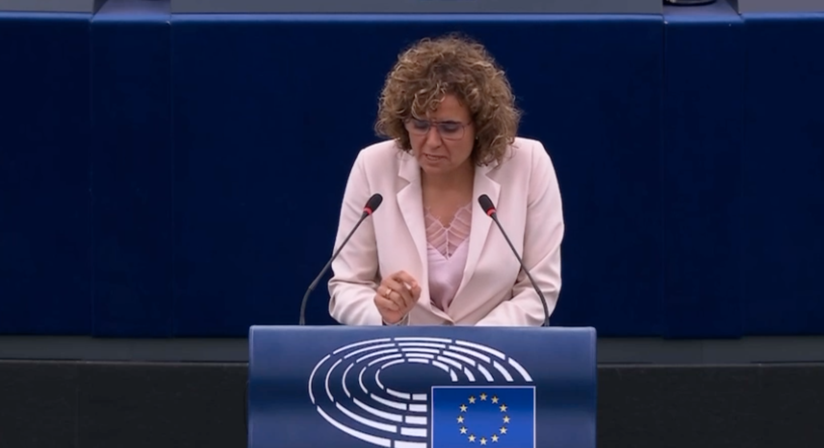 Dolors Montserrat, durante el debate.