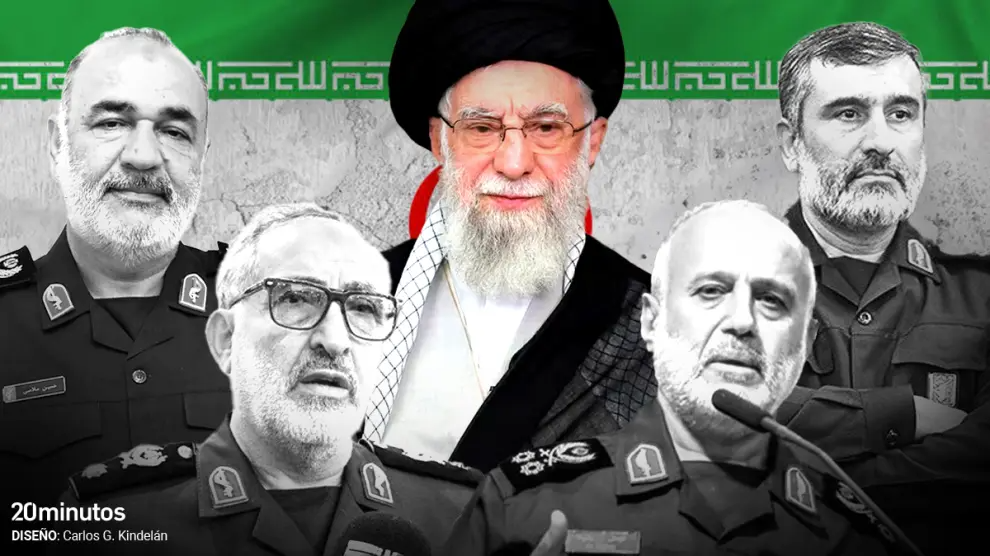 Líderes militares de Irán muertos en enfrentamientos con Israel junto al ayatolá Jamenei.