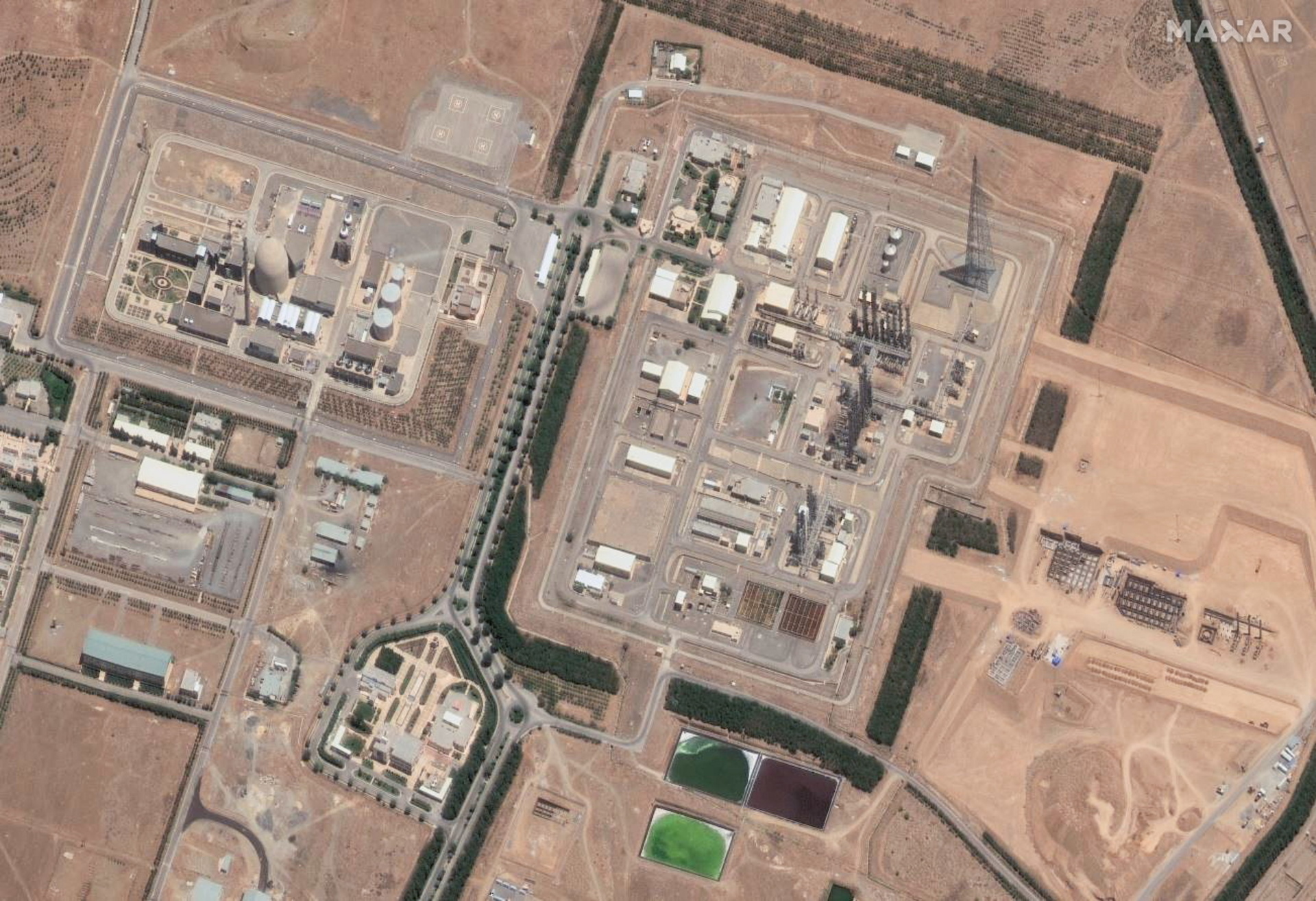 Arak (Iran (Islamic Republic Of)), 18/06/2025.- A handout satellite image made available by Maxar Technologies shows the Arak nuclear facility, Iran, 14 June 2025 (issued 18 June 2025). Israel has been conducting strikes across Iran since 13 June, targeting nuclear, military and energy facilities, prompting Iran to launch retaliatory waves of missiles and drones toward Israel. EFE/EPA/MAXAR TECHNOLOGIES HANDOUT -- MANDATORY CREDIT: SATELLITE IMAGE 2025 MAXAR TECHNOLOGIES -- THE WATERMARK MAY NOT BE REMOVED/CROPPED --HANDOUT EDITORIAL USE ONLY/NO SALES