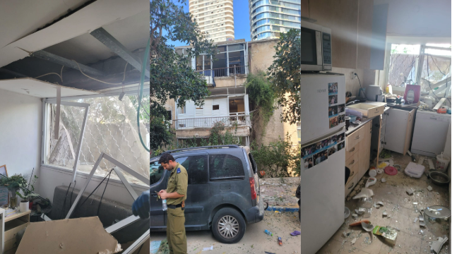 La casa de la sobrina de Claudio Faerverguer, destrozada tras los ataques iraníes.