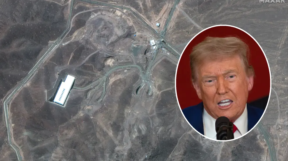 Imagen de una de las instalaciones nucleares de Irán atacadas por EEUU.