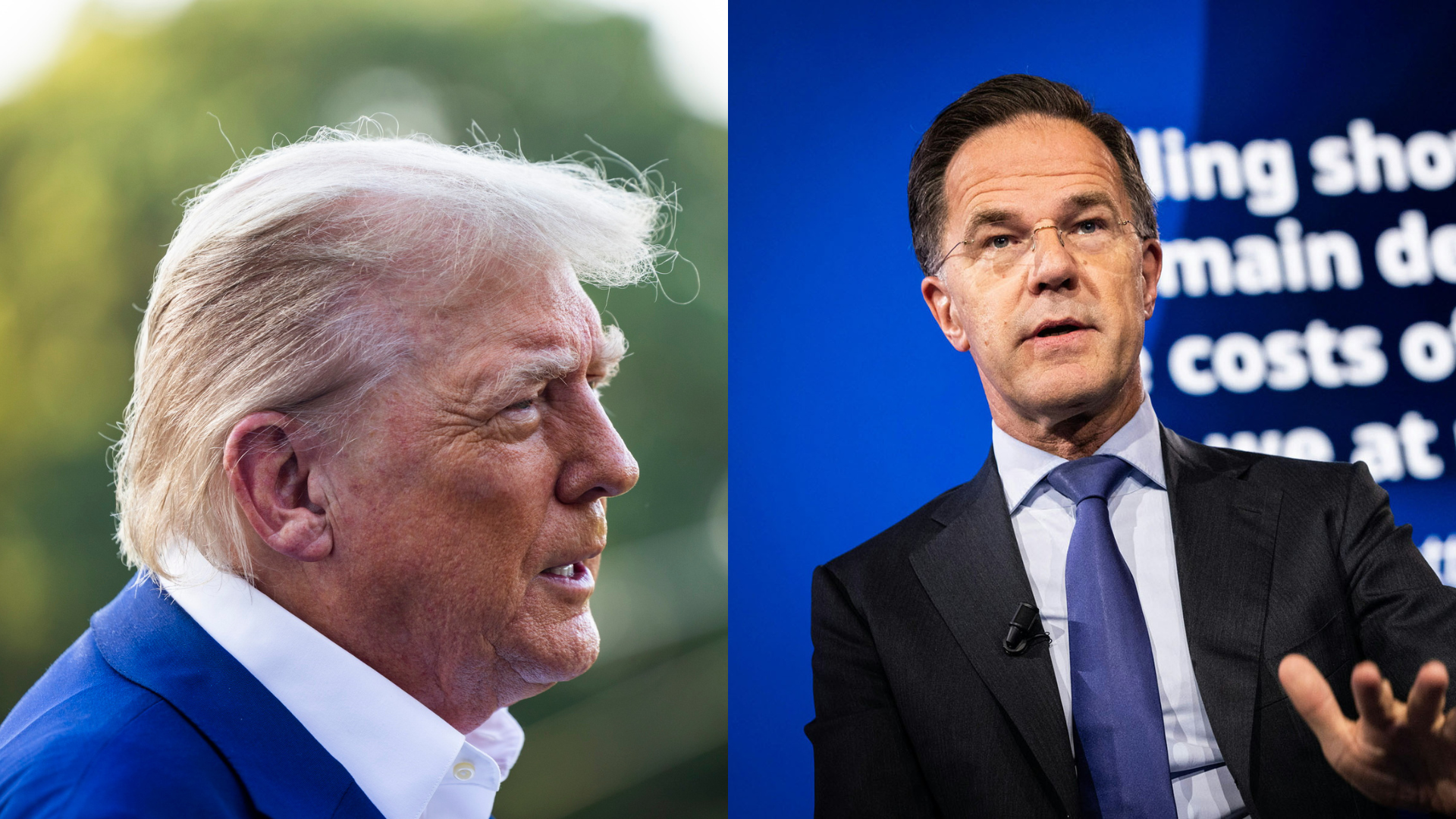 Donald Trump y Mark Rutte