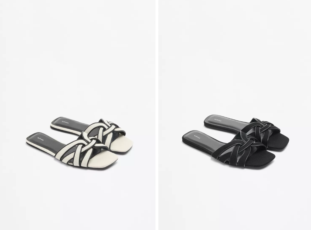 Questi sandali sono disponibili in due colori.