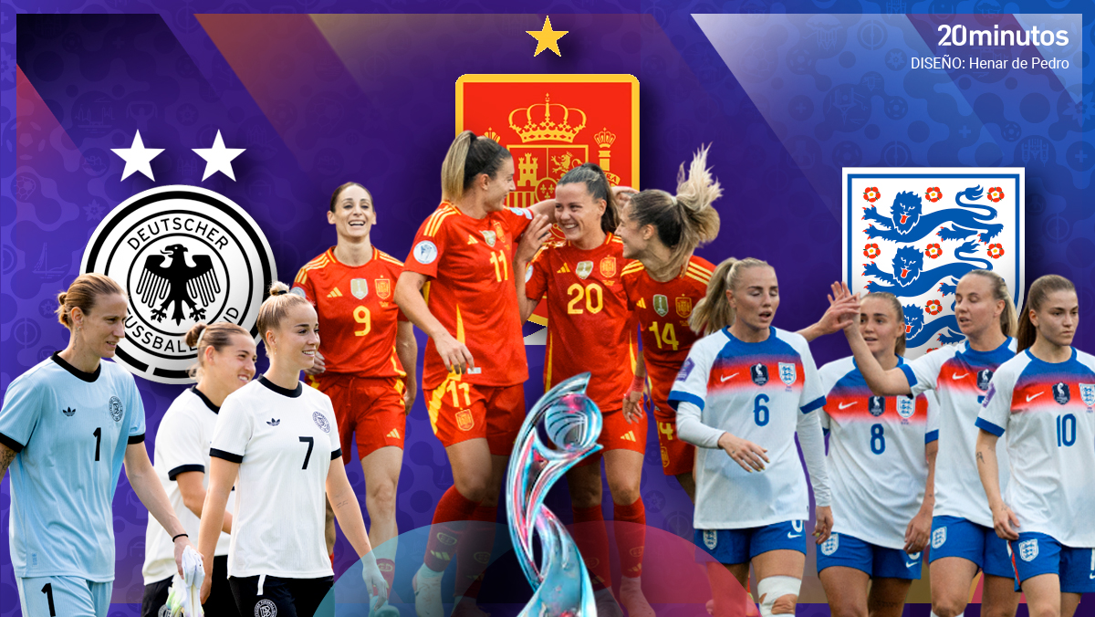 Las selecciones de Alemania, España e Inglaterra, favoritas a la Eurocopa femenina.