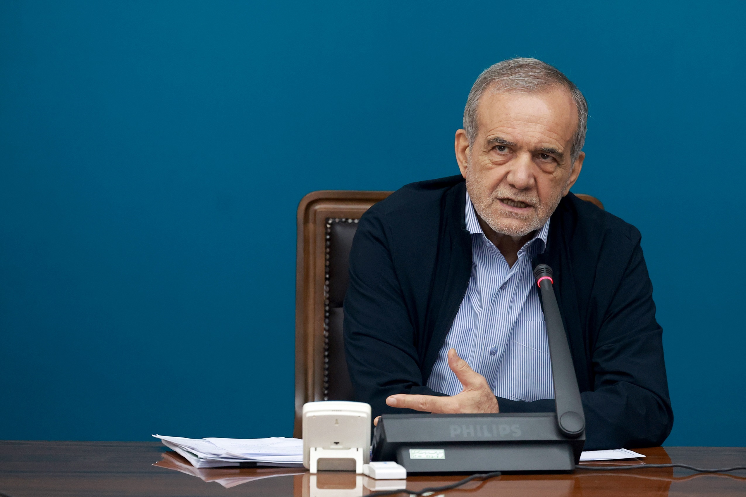 El presidente de Irán, Masud Pezeshkian.