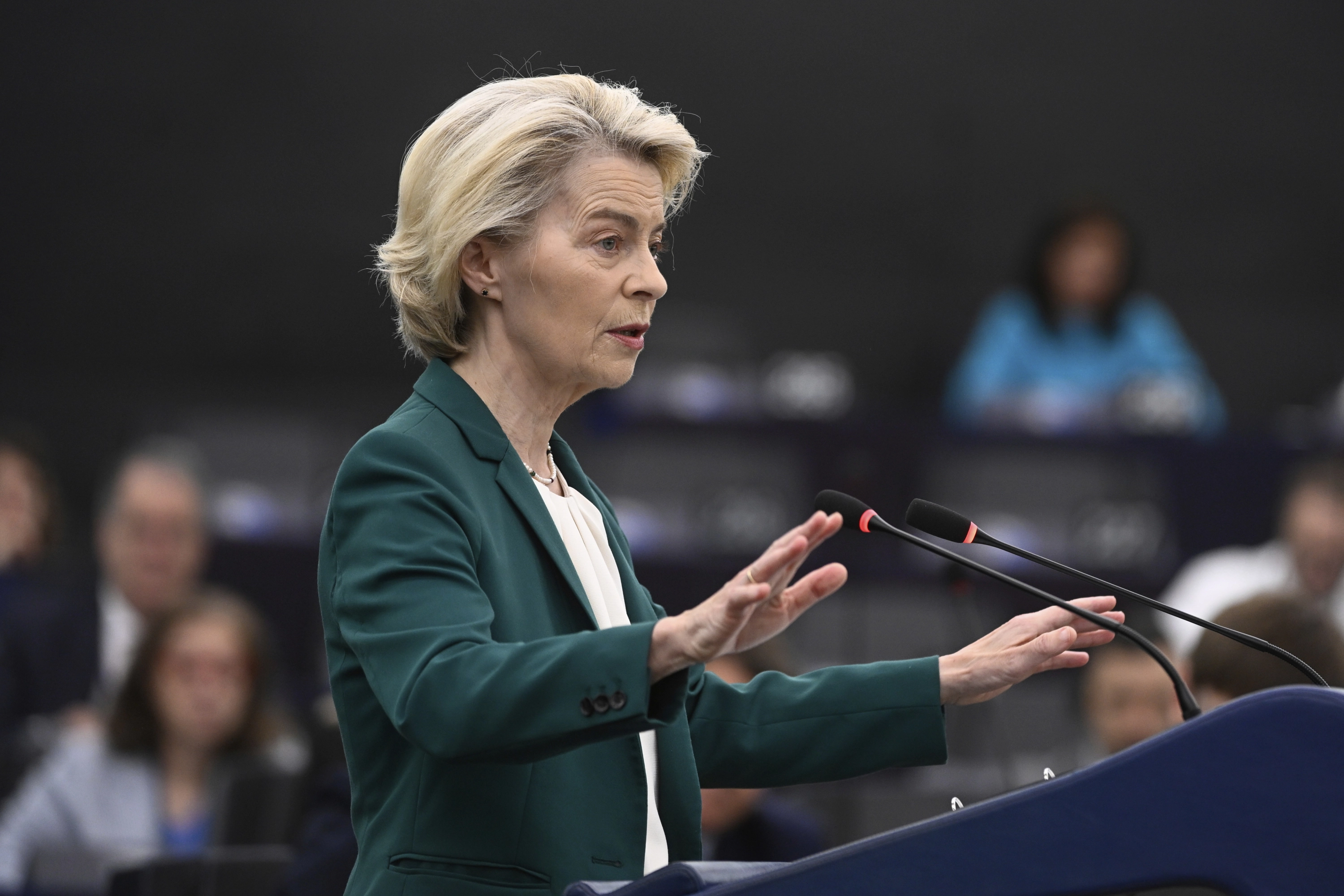 La presidenta de la Comisión Europea, Ursula Von der Leyen