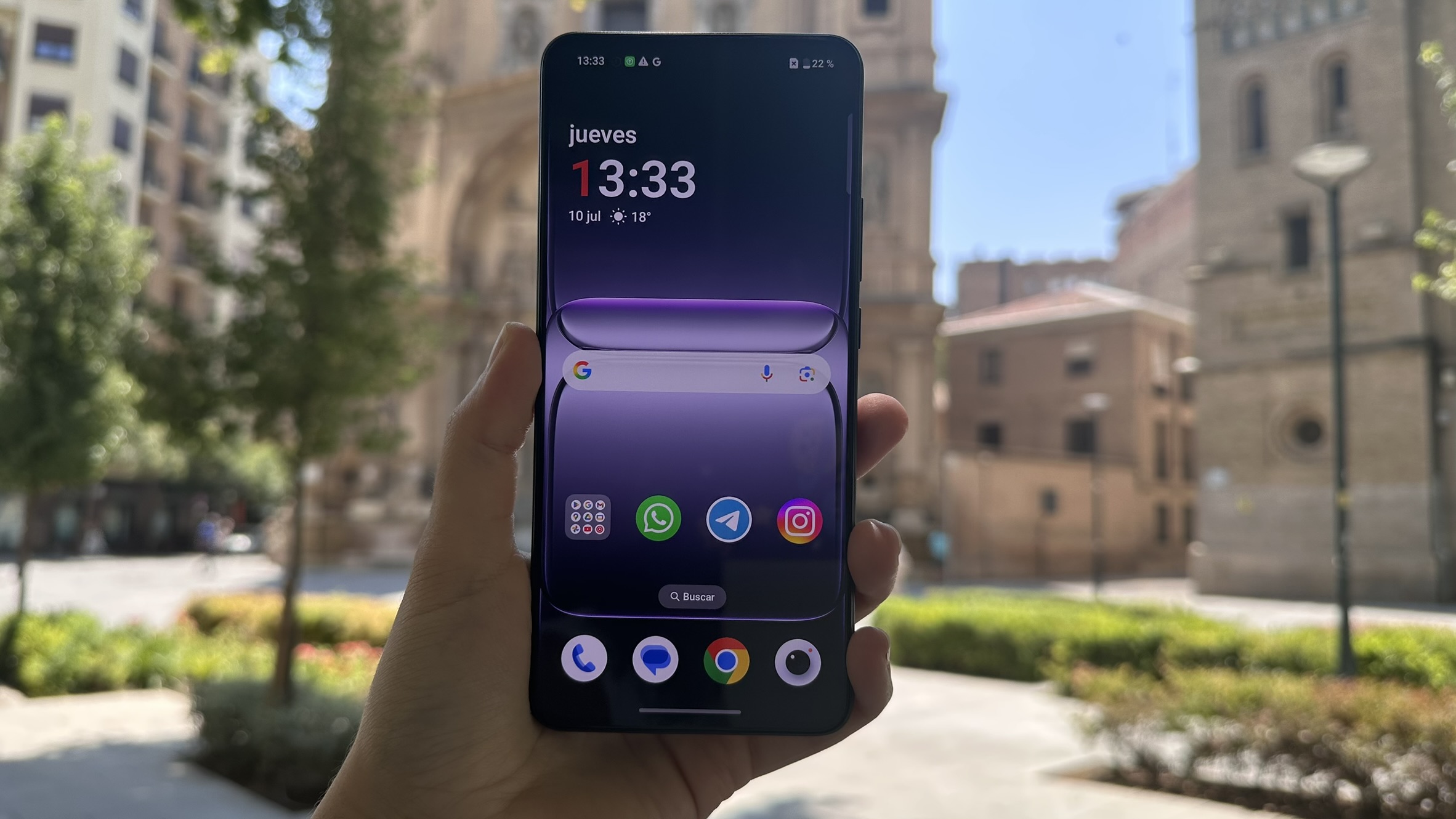 Com o brilho máximo da tela OnePlus Nord CE5.