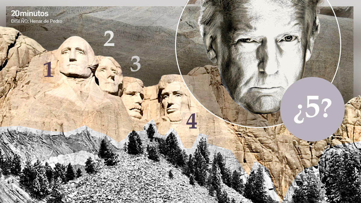 Trump quiere estar en el Monte Rushmore