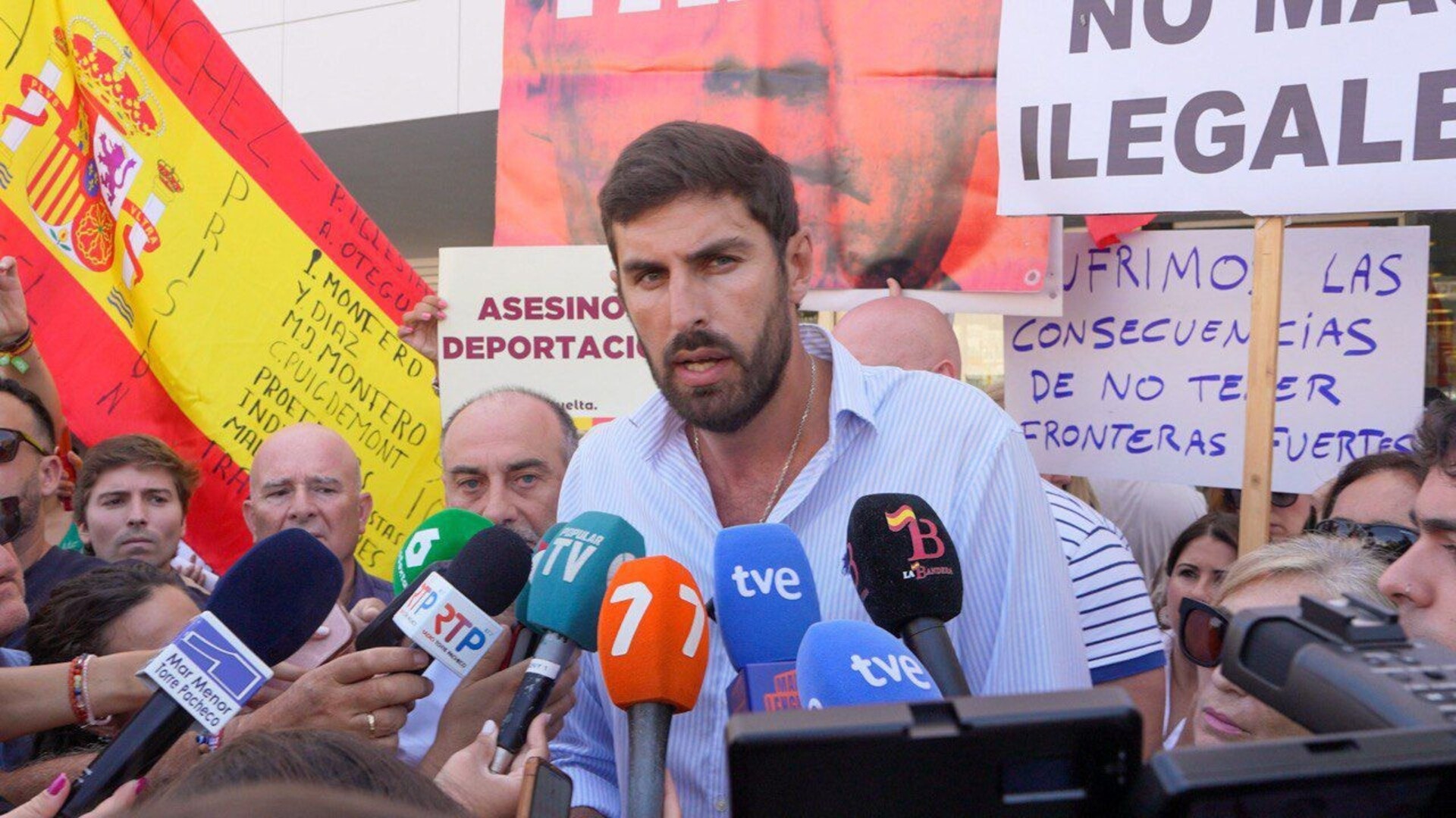 12/07/2025 El presidente de VOX en la Región de Murcia, José Ángel Antelo, ha participado este sábado en Torre Pacheco en el acto 'Defiéndete de la inseguridad' ESPAÑA EUROPA MURCIA POLÍTICA VOX