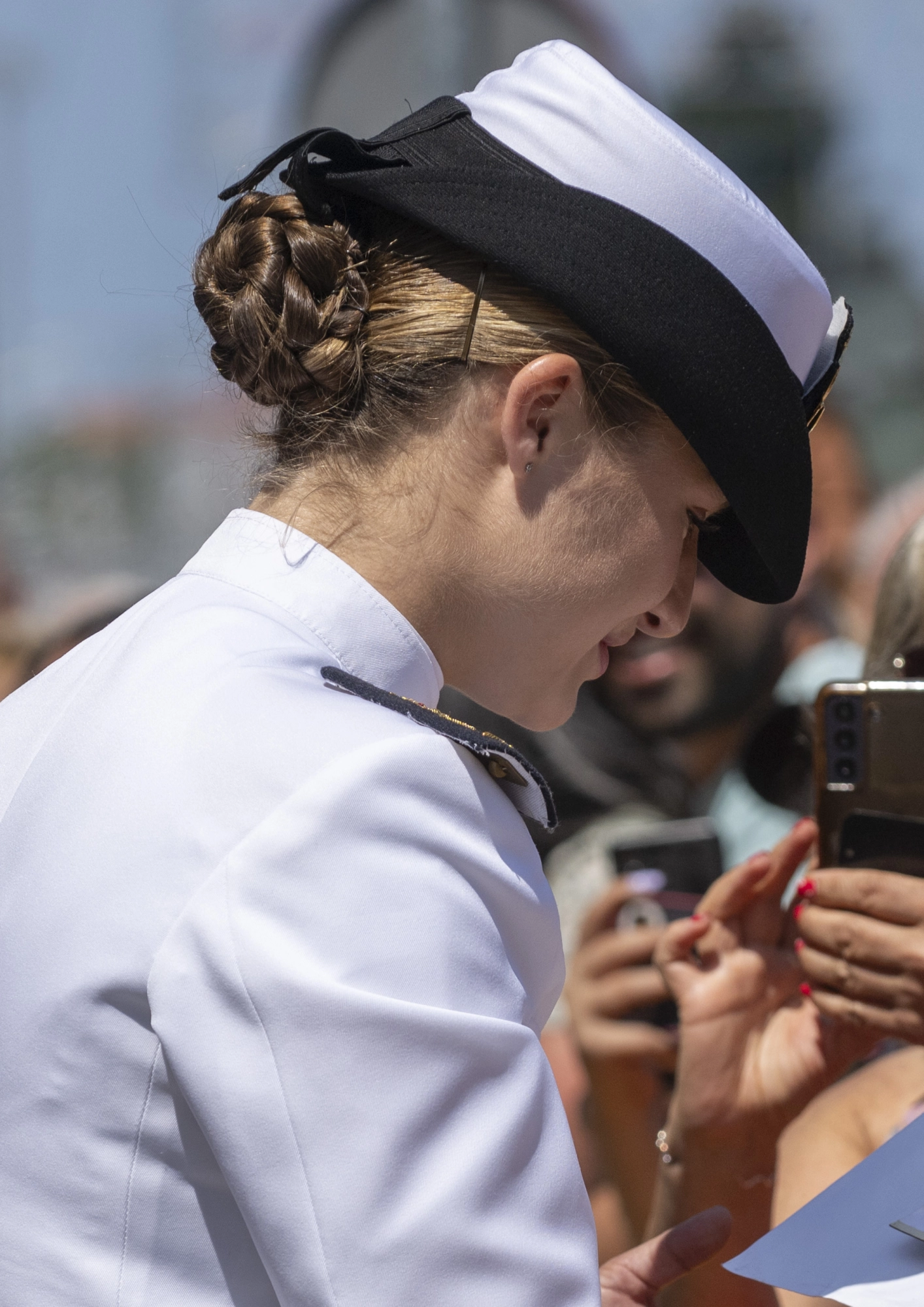 El recogido trenzado de la princesa Leonor