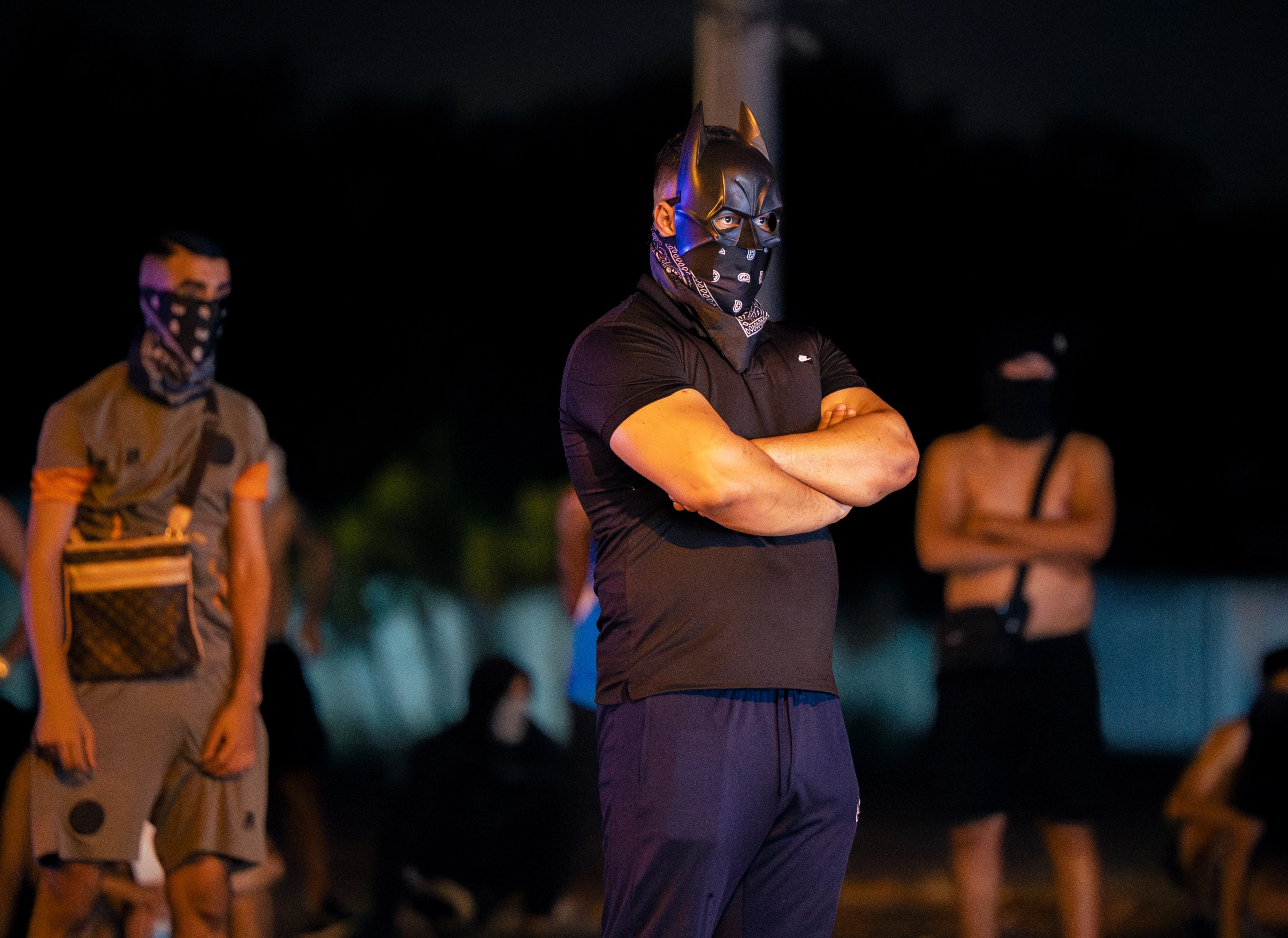Cuarta noche de disturbios en Torrepacheco, en la provincia de Murcia, España.