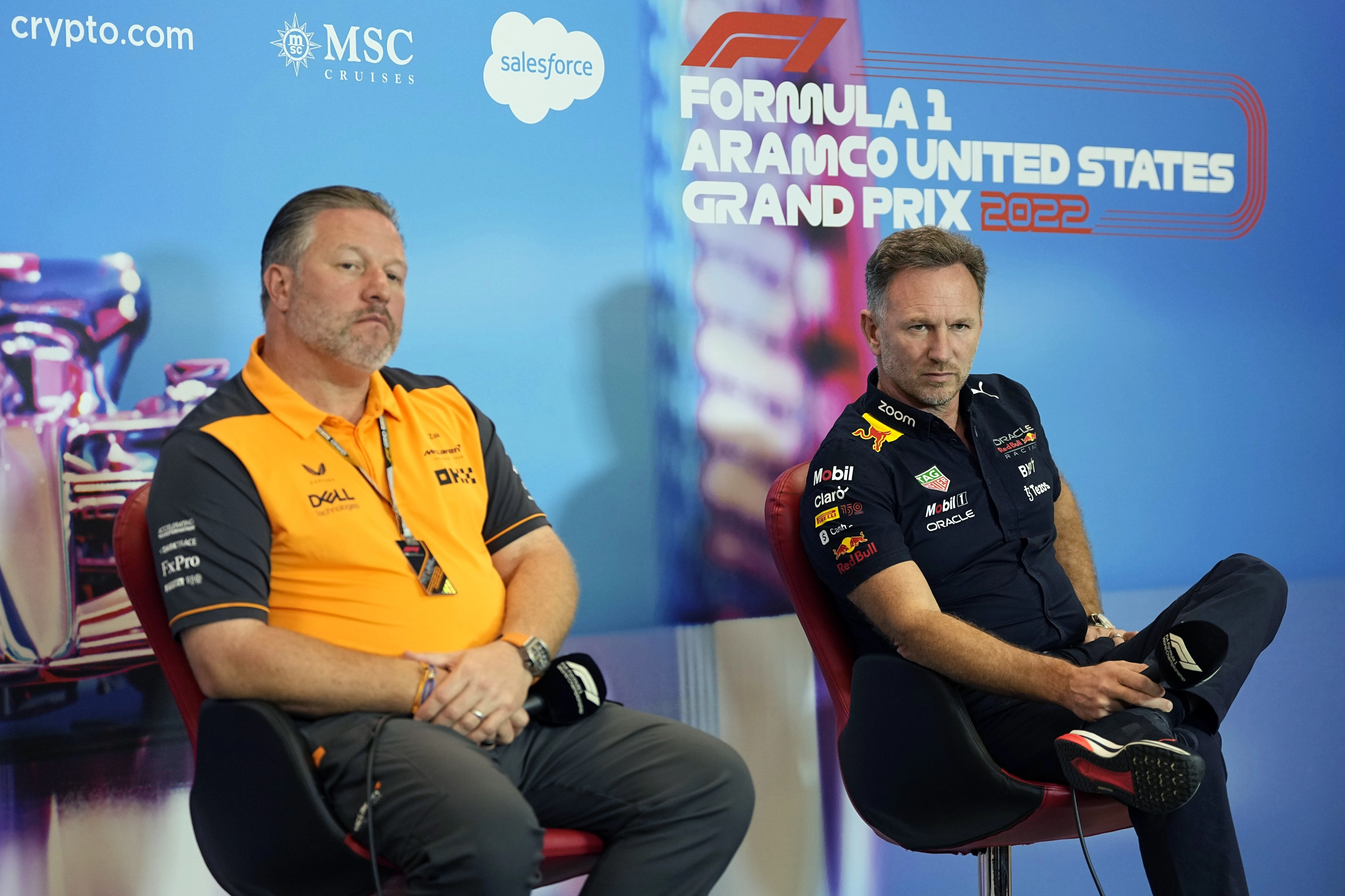 Zak Brown y Christian Horner
